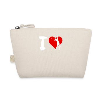 Golf joueurs de golf femme I love golf - Trousse biologique - nature - Devant