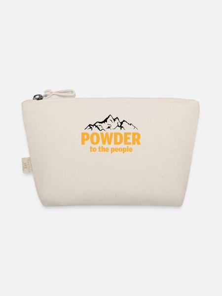 Powder To The People - Bio-Täschchen - Natur - Vorne