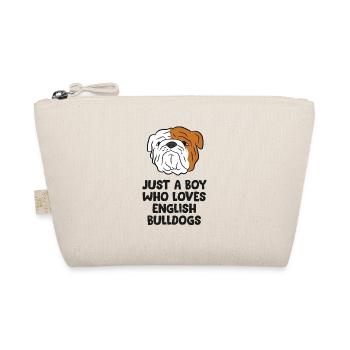 Just A Boy Who Loves English Bulldogs - Bio-Täschchen - Natur - Vorne