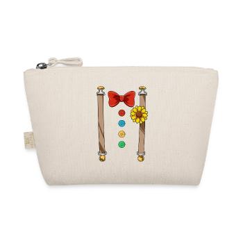 Lustiges Clown Kostüm - Bio-Täschchen - Natur - Vorne