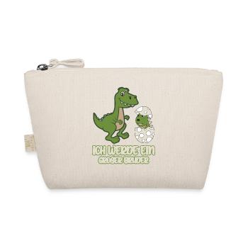 ich werde großer Bruder Dinosaurier - Bio-Täschchen - Natur - Vorne