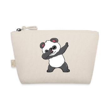 Panda Dabbing Kawaii - Organic Pouch - nature - Front