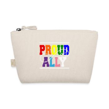 Pride Proud Ally Citation lesbienne gay - Trousse biologique - nature - Devant