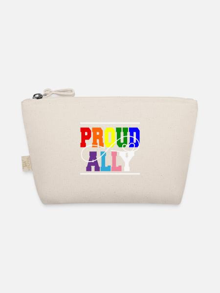 Pride Proud Ally Citation lesbienne gay - Trousse biologique - nature