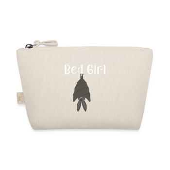 Bedgirl Fledermaus Nachthemd Schlafanzug Pyjama - Bio-Täschchen - Natur - Vorne