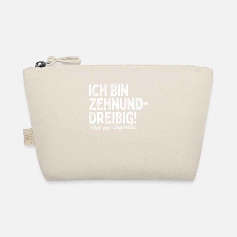 Zehnunddreißig Vierzig Geschenk Für 40. Geburtstag - Bio-Täschchen - Natur