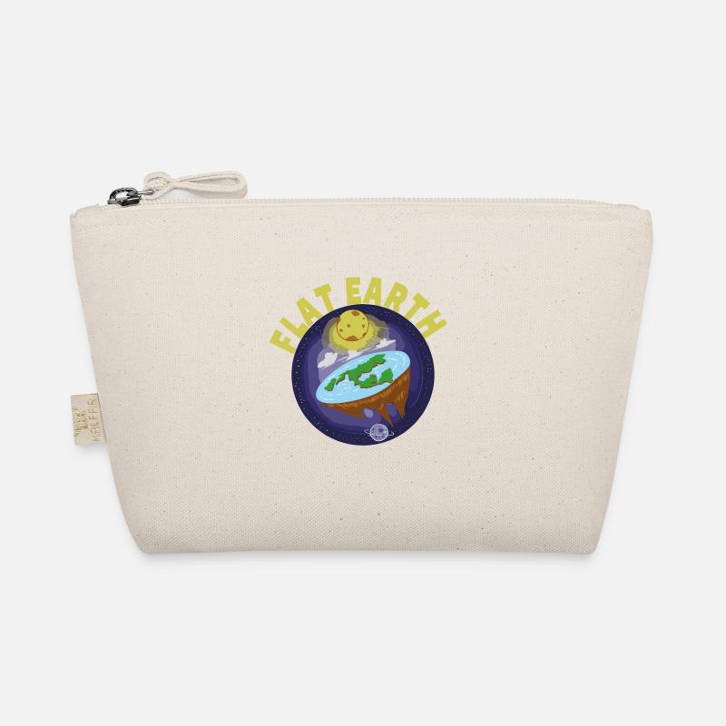 Flat earth disc earth theory Organic Pouch