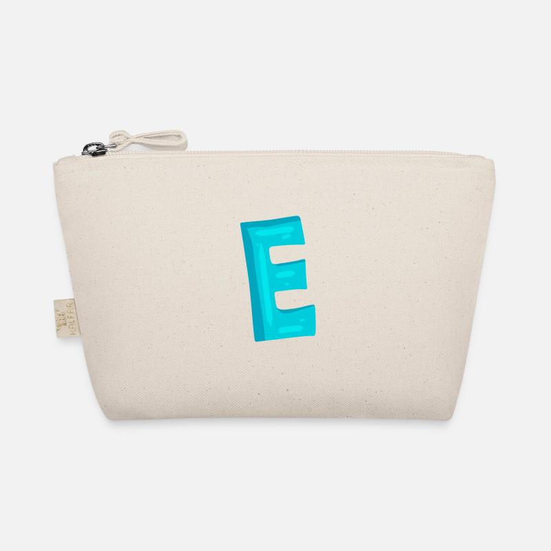 Initial letter E letter Organic Pouch
