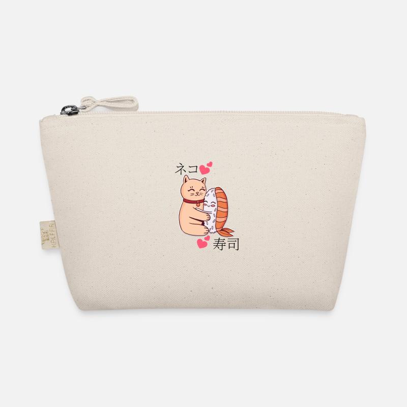 katze sushi süss kawaii - Bio-Täschchen - Natur
