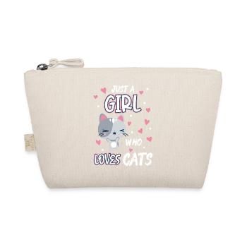 Juste une fille qui aime les chats Funny Birthday Girls - Trousse biologique - nature - Devant