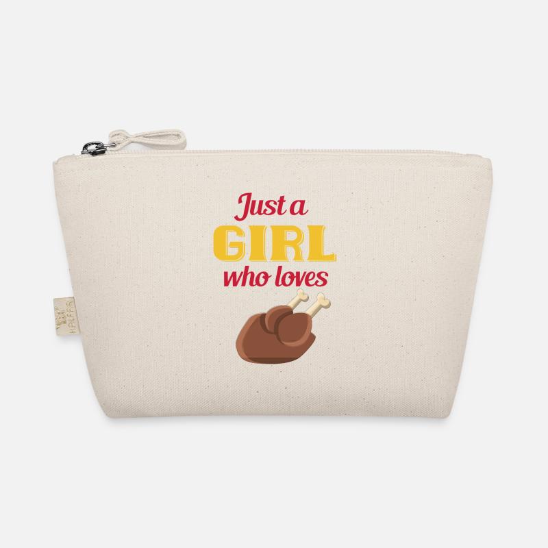 maedchen liebt huhn Bio-Täschchen