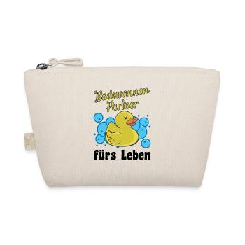 Badewannen Partner Gummiente Badeente Gelbe Ente - Bio-Täschchen - Natur - Vorne