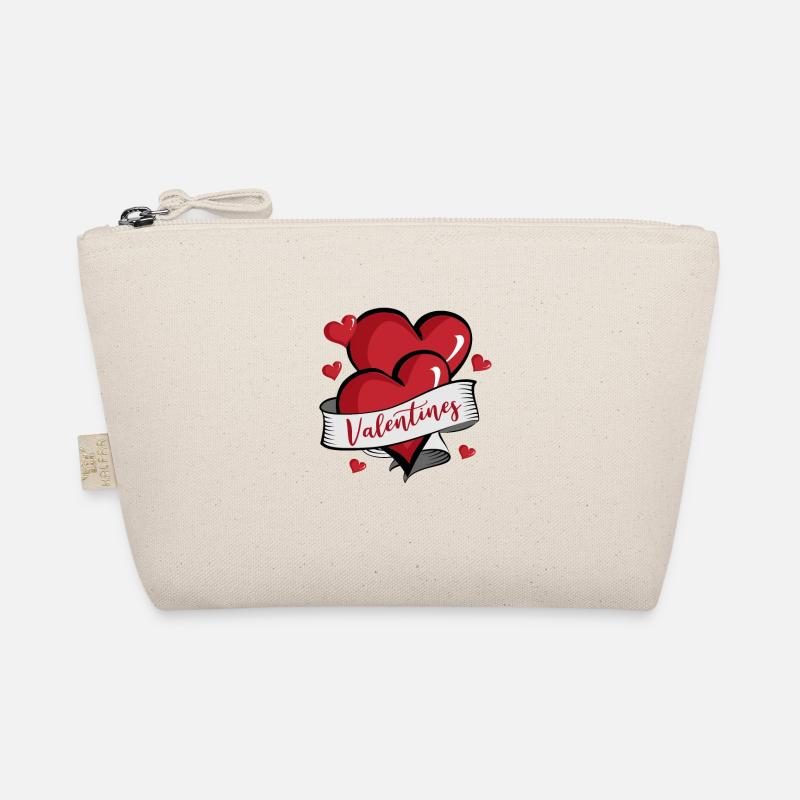 Coeurs de cadeau de couple Saint Valentin Trousse biologique