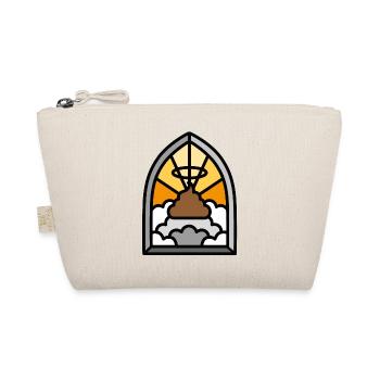 Holy Shit vitrail église drôle de merde jeu de mots meme - Trousse biologique - nature - Devant
