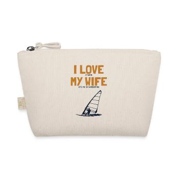J'Aime Ma Femme Surfeur De Planche À Voile - Trousse biologique - nature - Devant