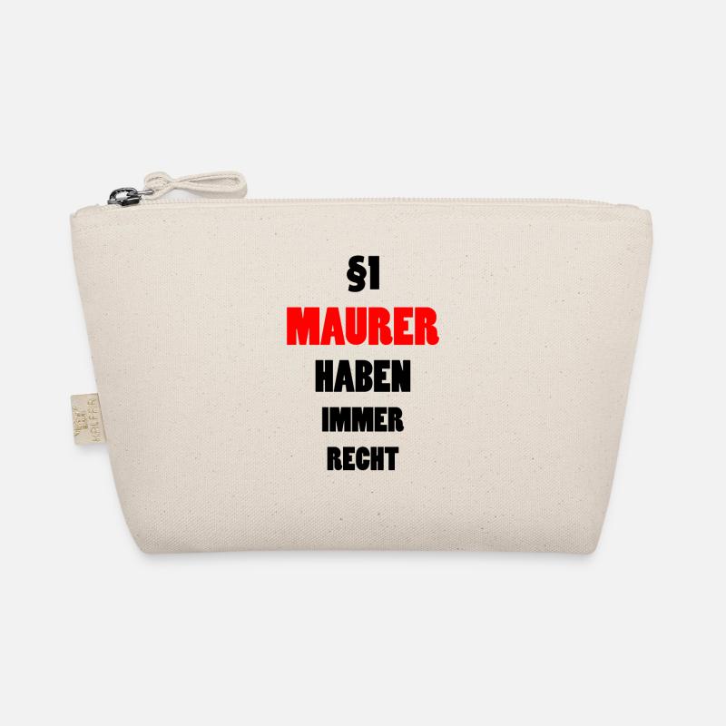 Maurer Lustiger Spruch Handwerker Beruf Geschenk Bio-Täschchen