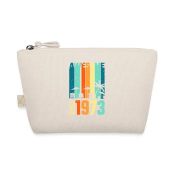Awesome since 1973 Geburtstag Jahrgang Geschenk - Bio-Täschchen - Natur - Vorne