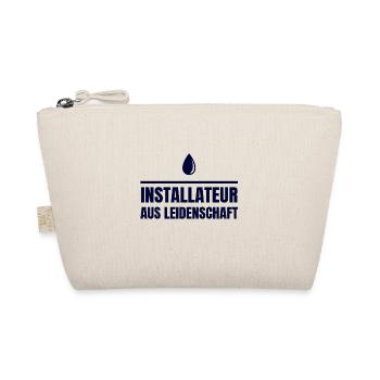 Gas Wasser Installateur - Bio-Täschchen - Natur - Vorne