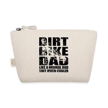 Motocross Dirt Bike Dad Motorrad Papa - Bio-Täschchen - Natur - Vorne
