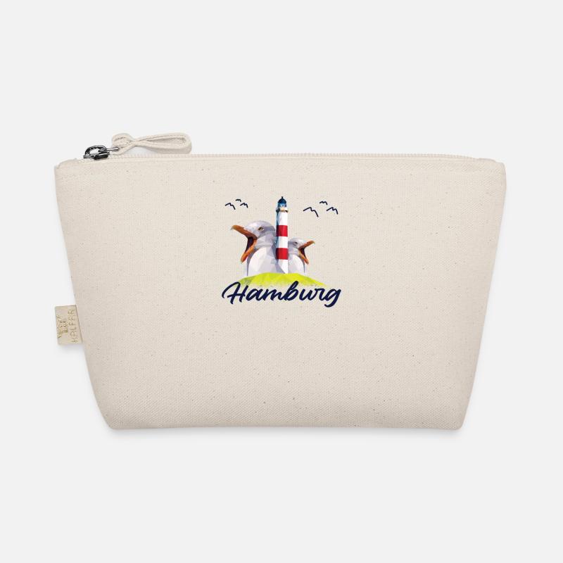 Hamburg Hamburger norddeutsch Möwe Geschenk - Bio-Täschchen - Natur