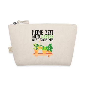 Mein Garten ruft Pflanzen Blumen Gärtner Gärtnerin - Bio-Täschchen - Natur - Vorne