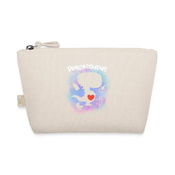 Pregosaurus Pregnancy Announcement - Organic Pouch - nature - Front