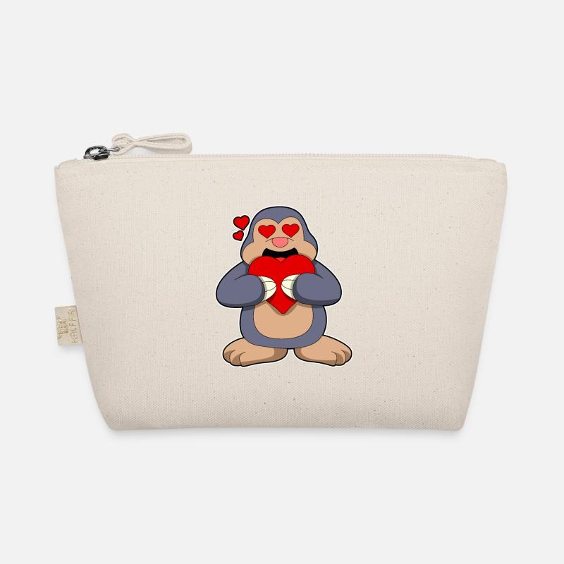 Maulwurf mit Herz Bio-Täschchen