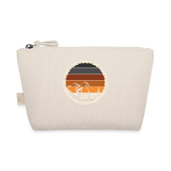 Mountain biking bike and MTB gift - Organic Pouch - nature - Front