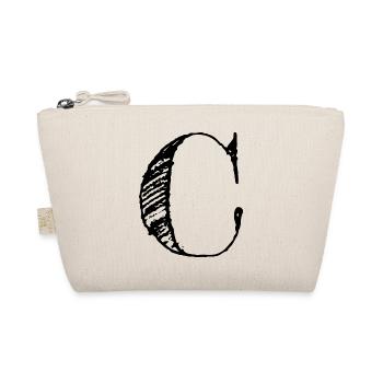Lettre C Géante - à la main (noir) - Trousse biologique - nature - Devant