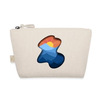 Landscape Painting Sunrise over the mountains - Organic Pouch - nature - Front