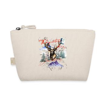 Deer Deer Antler Mountains Gift Idea - Organic Pouch - nature - Front