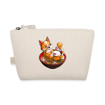 Ramen Noodles Cat Lover Kawaii Japanese Anime Gift - Organic Pouch - nature - Front