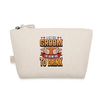 Bachelorette party groom bride bachelor - Organic Pouch - nature - Front