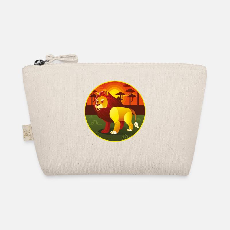 Löwe Design Großkatze Raubkatze Katze Fun Geschenk Bio-Täschchen