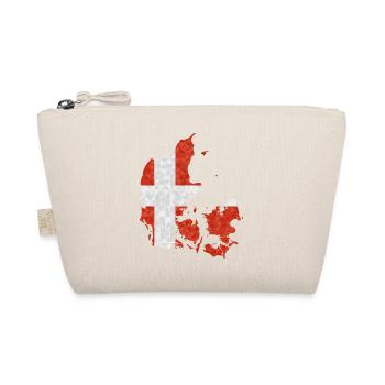 Denmark Flag Outline Scandinavia Danish Flag - Organic Pouch - nature - Front