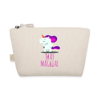 Licorne Unicorn fantaisie - Trousse biologique - nature - Devant