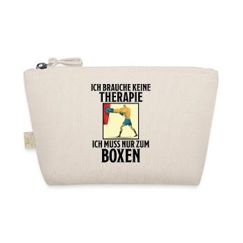Boxen Lustiger Spruch Boxsack Boxer Sport Geschenk - Bio-Täschchen - Natur - Vorne