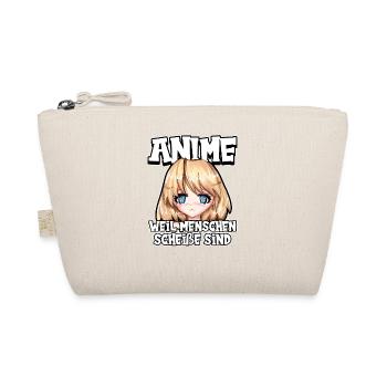 Anime weil Menschen scheiße sind Otaku Manga - Bio-Täschchen - Natur - Vorne