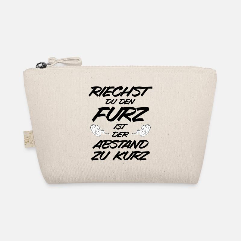 Riechen Furz Abstand Lustiger Spruch Pups Geschenk - Bio-Täschchen - Natur