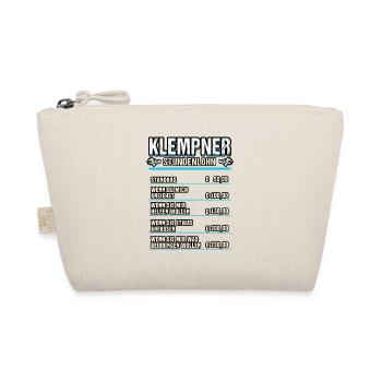 Klempner Handwerker Installateur Spruch Geschenk - Bio-Täschchen - Natur - Vorne