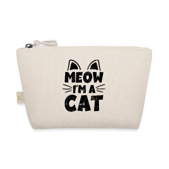 Meow I'm a Cat - Funny cats saying gift - Organic Pouch - nature - Front