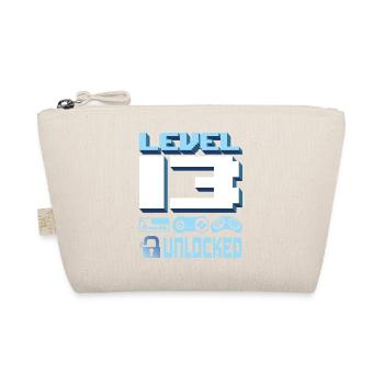 13th Birthday Gift Boys Girls Gamer 13 Years Old - Organic Pouch - nature - Front