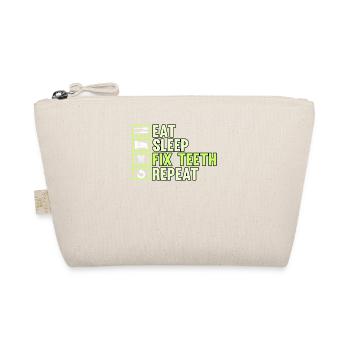 Zahnarzt Zähne Zahnpflege Lustig Geschenk - Bio-Täschchen - Natur - Vorne