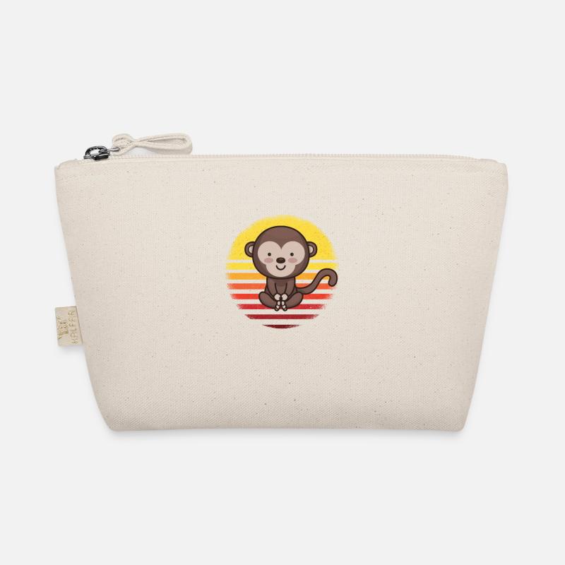 Cute monkey monkey Organic Pouch