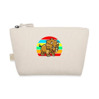 Triceratops sunset - Organic Pouch - nature - Front