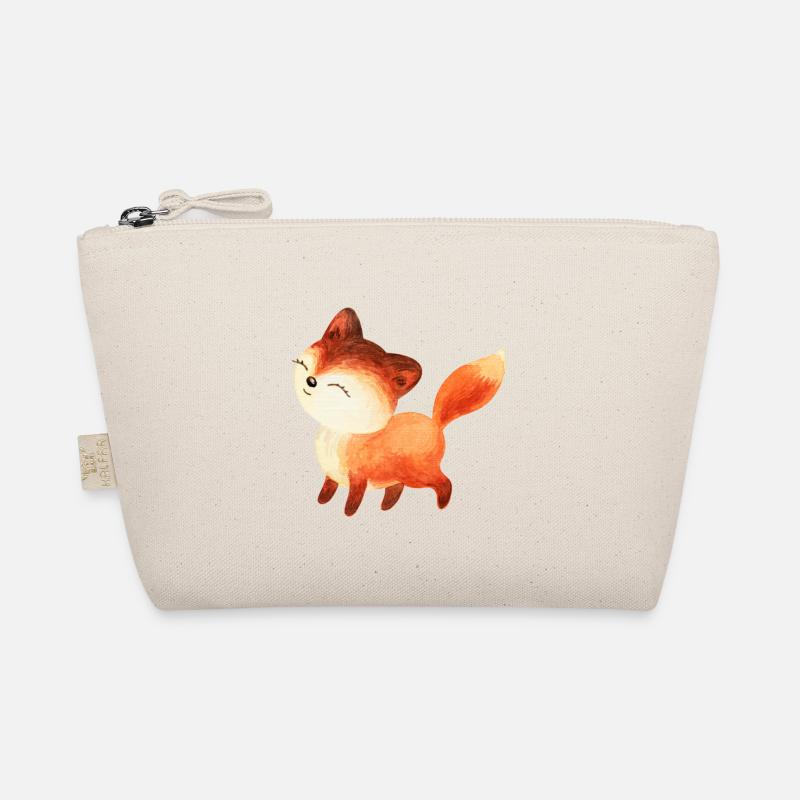 Fox foxes foxy forest animal cute red fox cute Organic Pouch