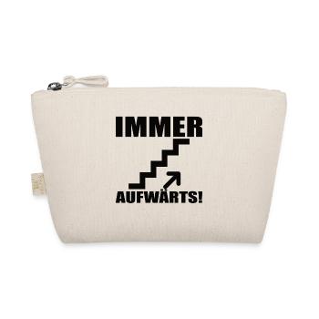 Aufwärts Motivation Geschenk - Bio-Täschchen - Natur - Vorne