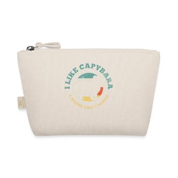 Capybara Introverti Rétro Vintage - Trousse biologique - nature - Devant