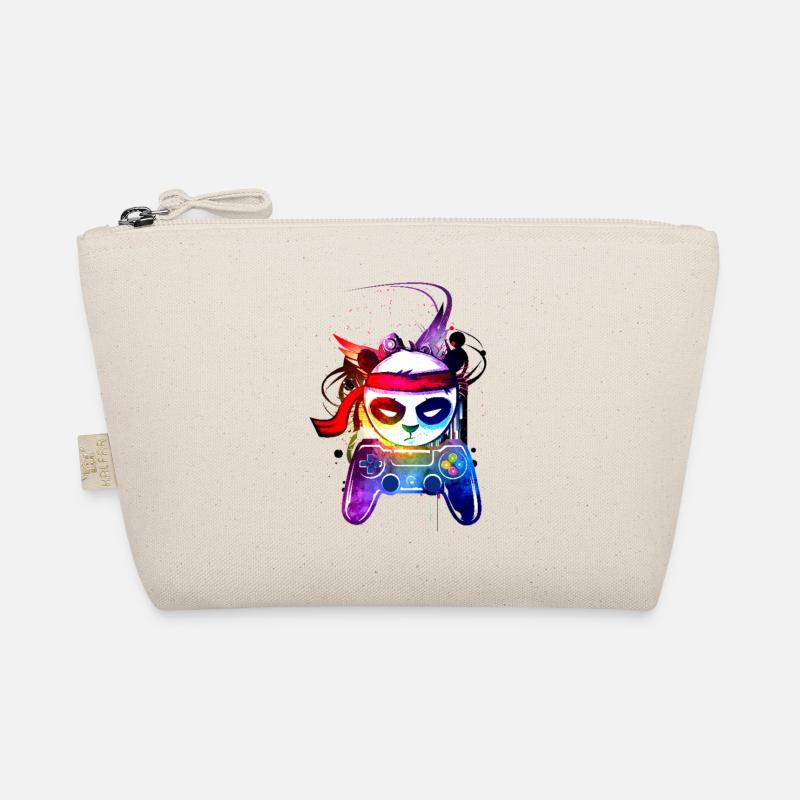 cool Gaming Panda Organic Pouch