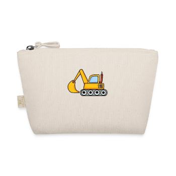 Excavator construction site vehicle - Organic Pouch - nature - Front